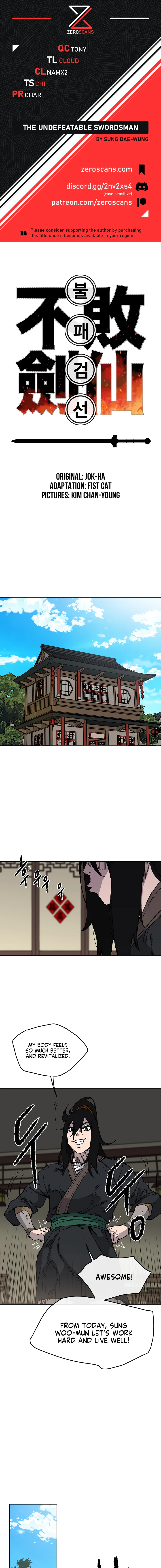 The Undefeatable Swordsman Chapter 9 page 1