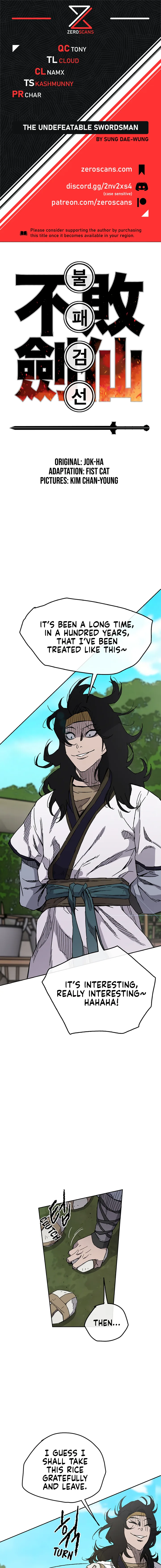 The Undefeatable Swordsman Chapter 17 page 1