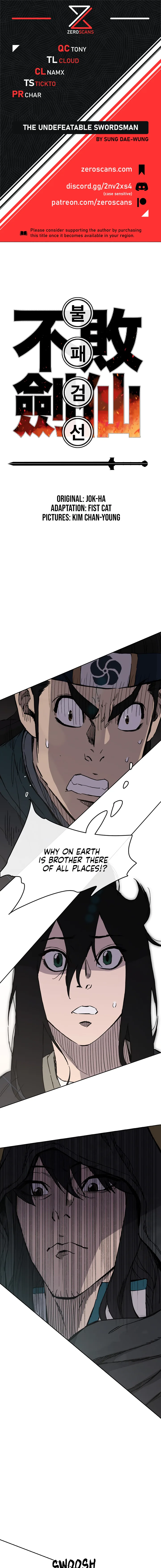 The Undefeatable Swordsman Chapter 19 page 1