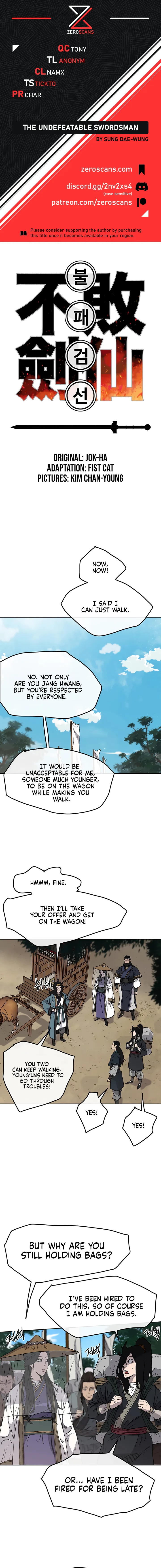 The Undefeatable Swordsman Chapter 24 page 1