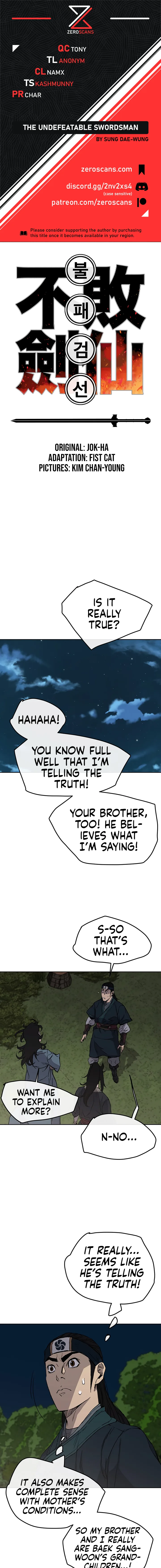 The Undefeatable Swordsman Chapter 23 page 1