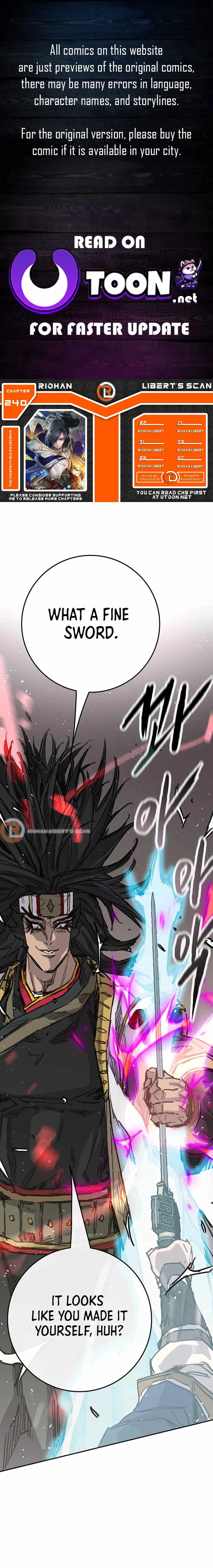 The Undefeatable Swordsman Chapter 240 page 2